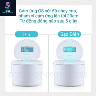 Thùng rác mini 3l đa năng cảm biến hồng ngoại thông minh để bàn