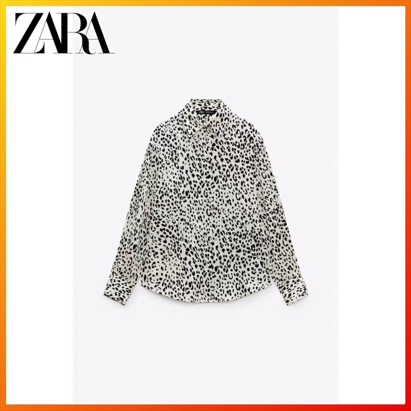 Áo Sơ Mi ZARA In Họa Tiết Động Vật Thời Trang Mùa Xuân Cho Nữ