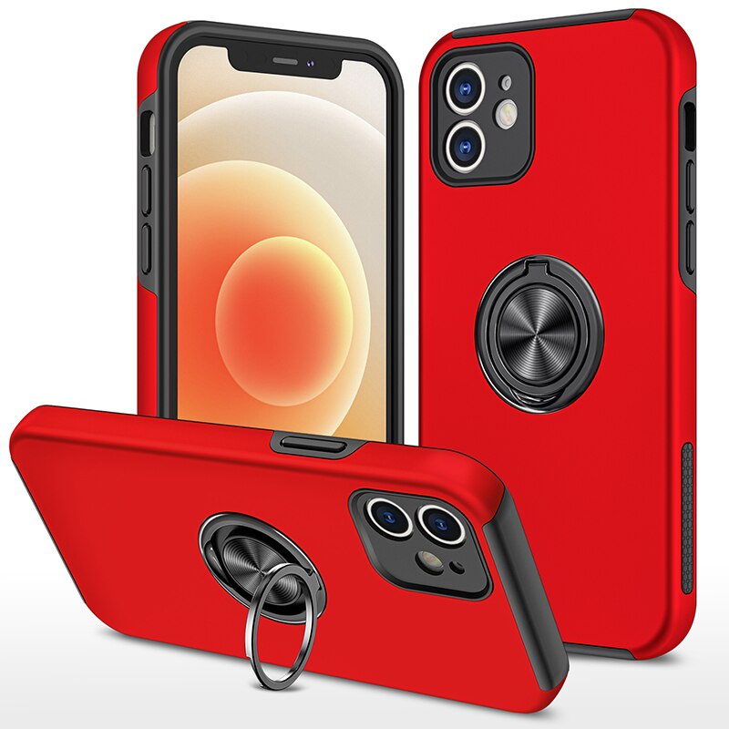 Ốp Điện Thoại Giáp Chống Sốc Có Vòng Đỡ Nam Châm Cho iPhone 7 8 6 6s Plus XS Max X XR SE 2020