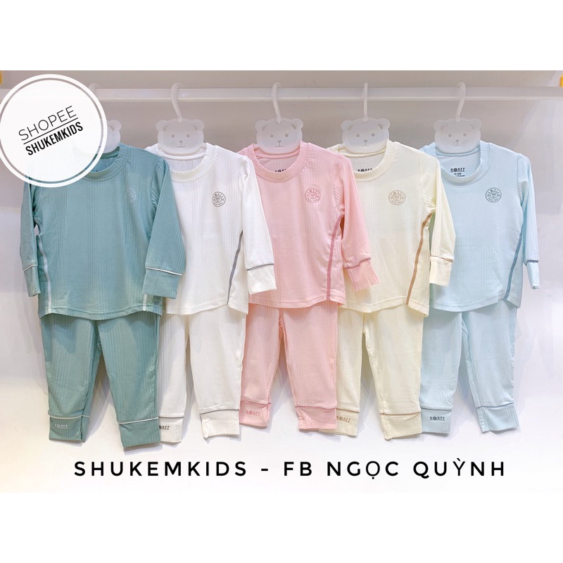 Hrnee - Bộ coc tay modal vải sồi cao cấp màu pastel cho bé trai gái ( 0-9 tháng)