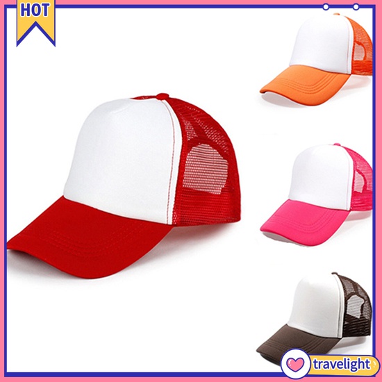 [Travelight] Mũ Lưỡi Trai Phối Lưới Có Thể Điều Chỉnh Kích Cỡ Thời Trang Unisex