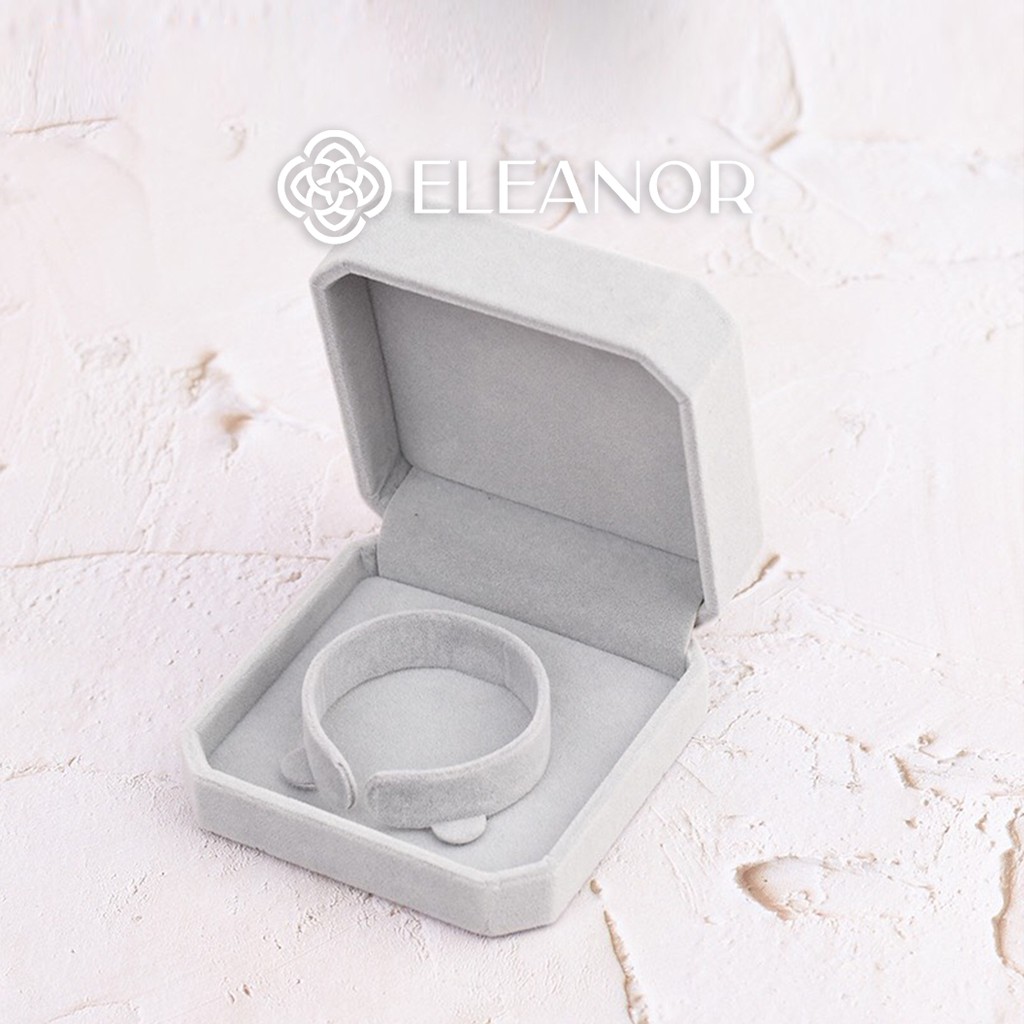 Hộp đựng quà tặng Eleanor Accessories cho phụ kiện trang sức lắc tay lắc chân màu xám sang trọng