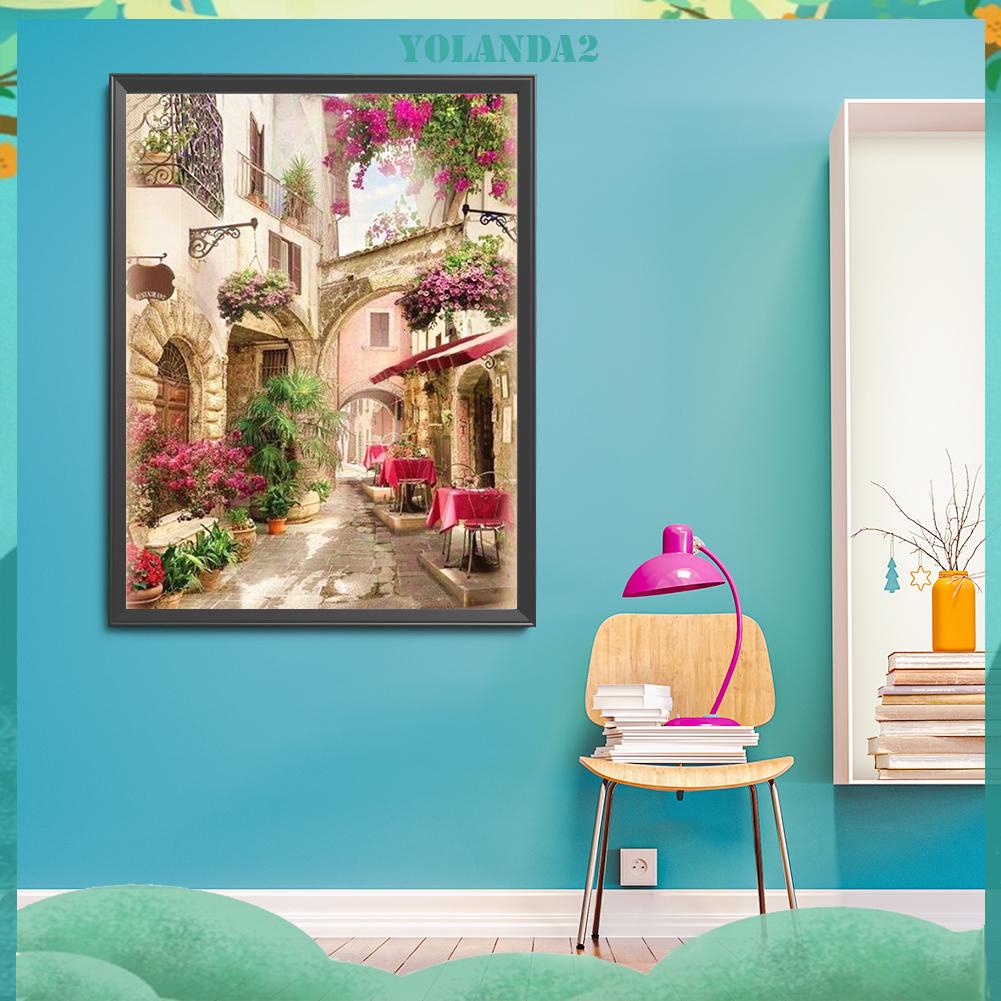 Bộ Tranh Thêu Chữ Thập Tự Làm 11ct Hình Đường Phố