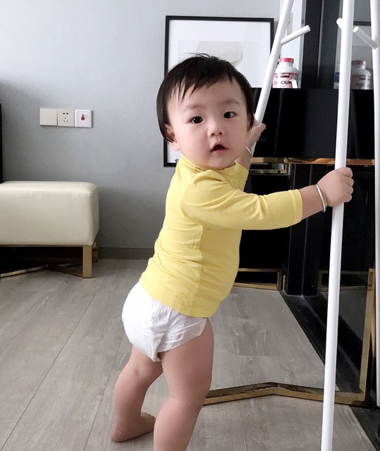 Áo thun lạnh cổ cao Milky mom