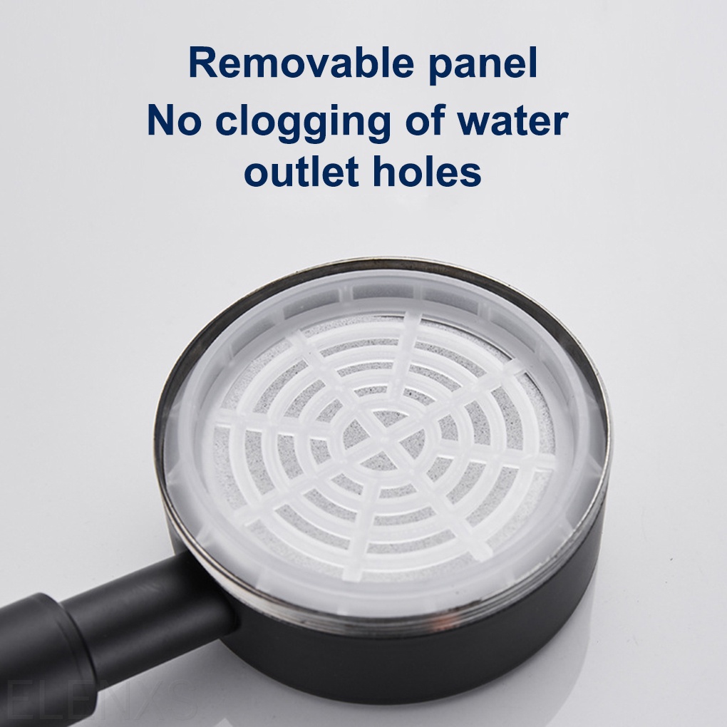 Đầu vòi hoa sen tắm thay thế bằng thép không gỉ màu đen