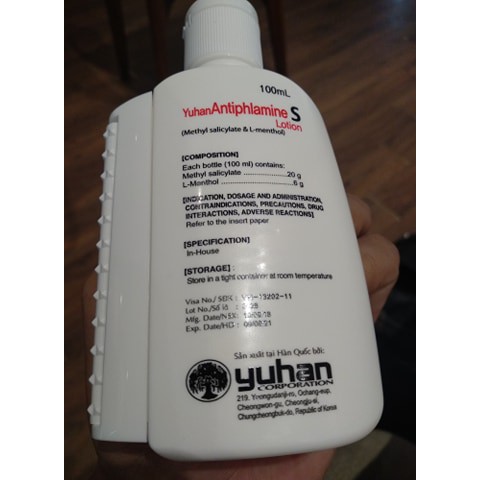 Dầu nóng Hàn Quốc Yuhan Antiphlamine S - lọ 100ml