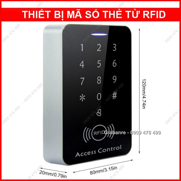 THIẾT BỊ ĐỌC MÃ SỐ VÀ THẺ TỪ RFID - KÈM 10 THẺ TỪ - 5589