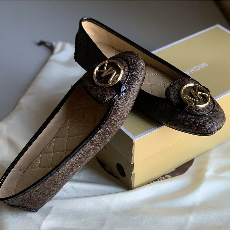 Giày Michael Kors Lillie Brown Logo