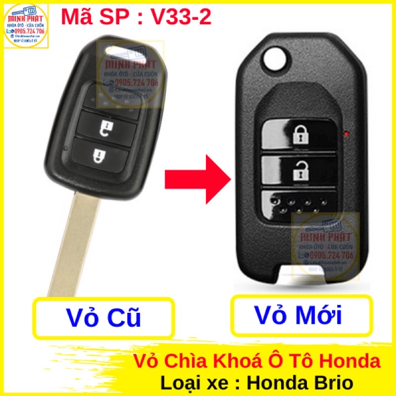 Vỏ Độ gập Chìa khoá Honda City, Honda Brio