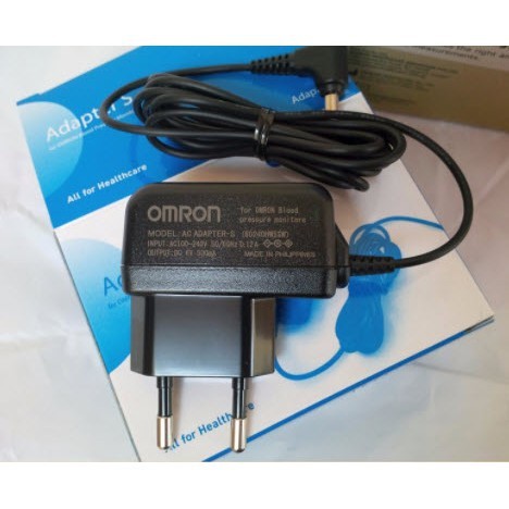 Bộ đổi nguồn dùng cho máy đo huyết áp bắp tay Omron AC Adapter (dùng cho tất cả các loại máy của omron - chân tròn)