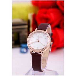Đồng hồ nữ dây da Julius JA-1036D (Đỏ)