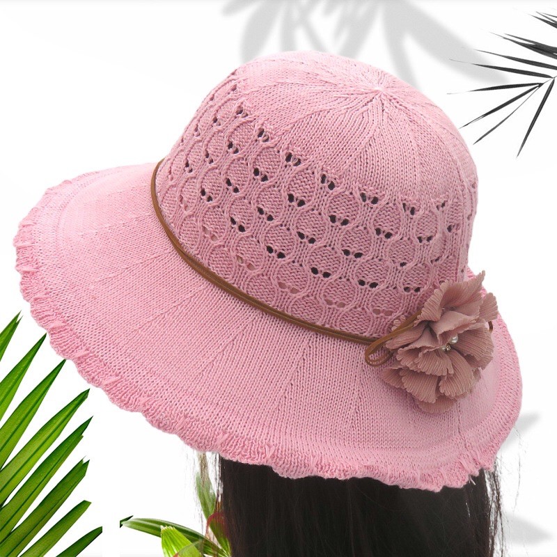 Mũ cói thắt Nơ hoa cho nữ đi biển siêu xinh