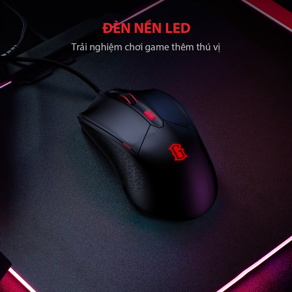 Chuột gaming Gamen GM100 đèn Led RGB