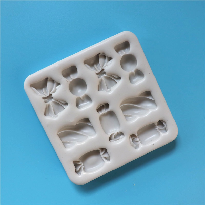 Khuôn Silicone Làm Bánh/Sô Cô La/Kẹo Ngọt Hình Nơ Diy