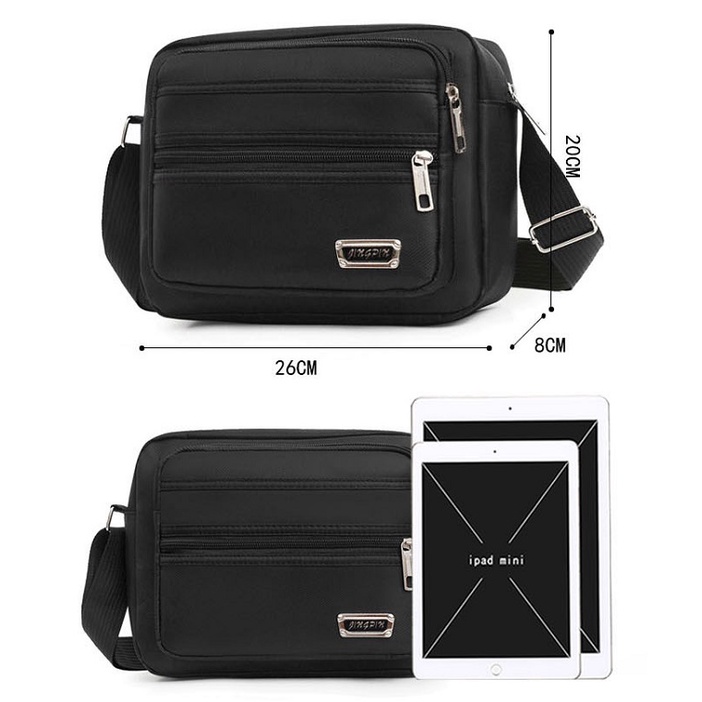 Túi đeo chéo nam,nữ vải Oxford thời trang chống thấm nước size 26cm
