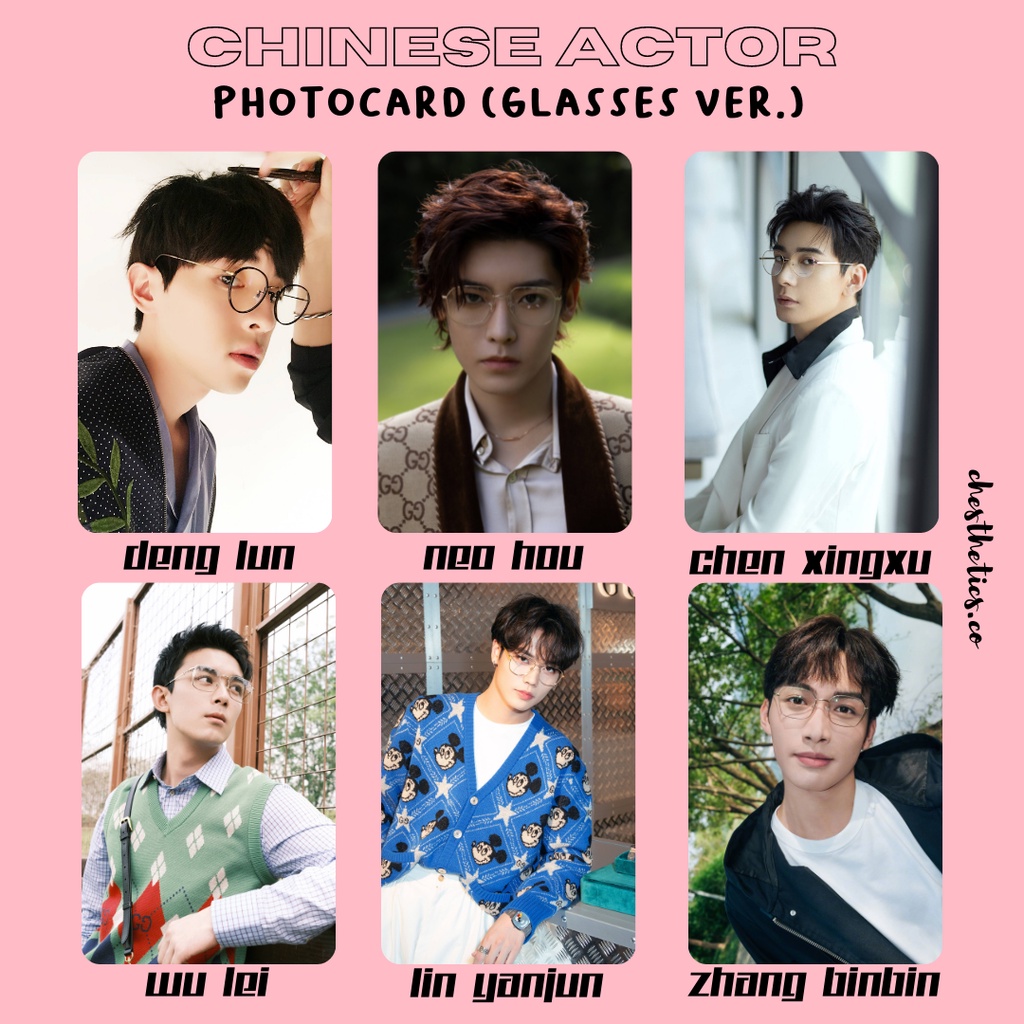[ CHINA ACTOR ] Ảnh Card Bo Góc Diễn Viên Nam Trung Quốc - Chủ Đề Học Bá [ PHOTOCARD ]