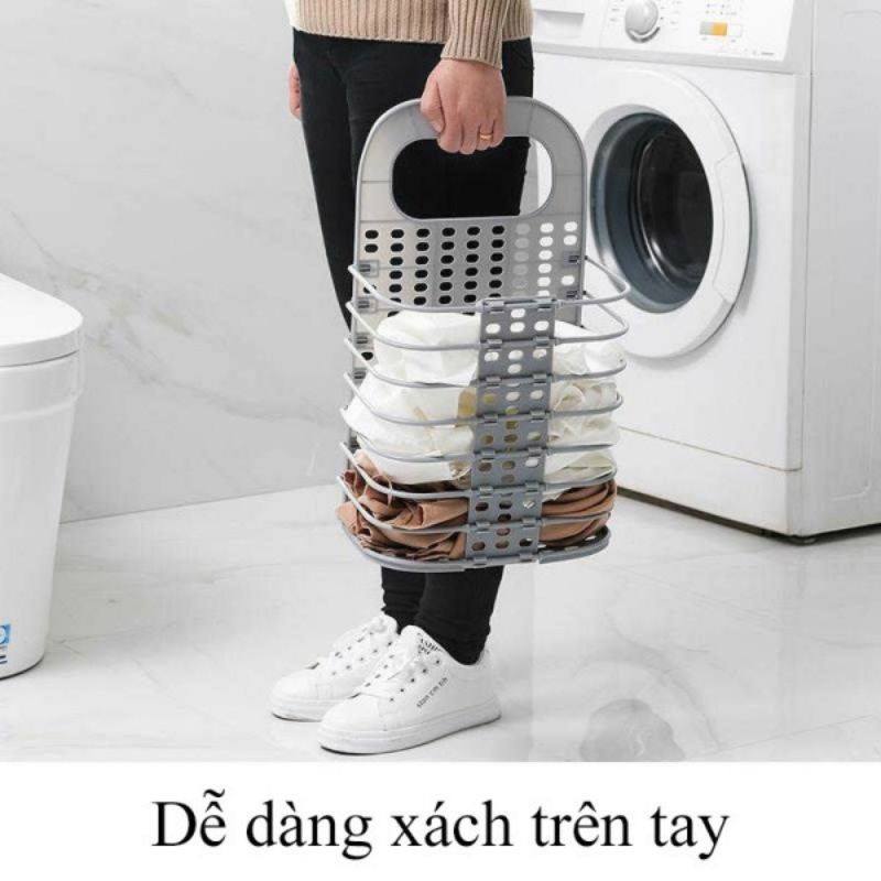 Giỏ đựng quần áo Việt Nhật xếp gọn - rổ sọt nhựa đựng đồ chơi treo tường tiện dụng