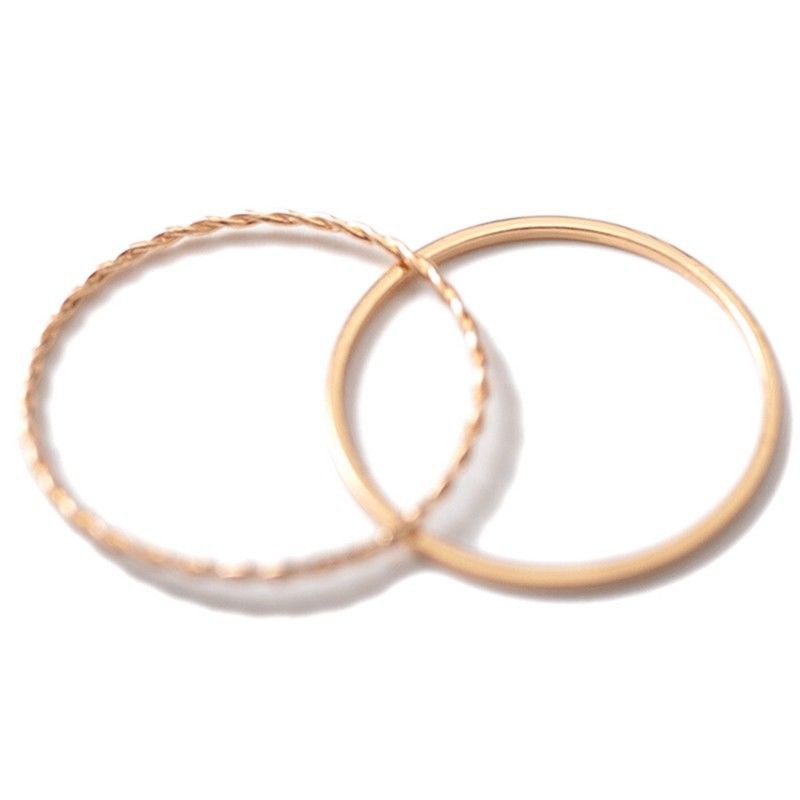 Nhẫn dáng mỏng thanh lịch phong cách thời trang Hàn Quốc