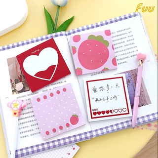 Giấy ghi chú trái tim, quả dâu