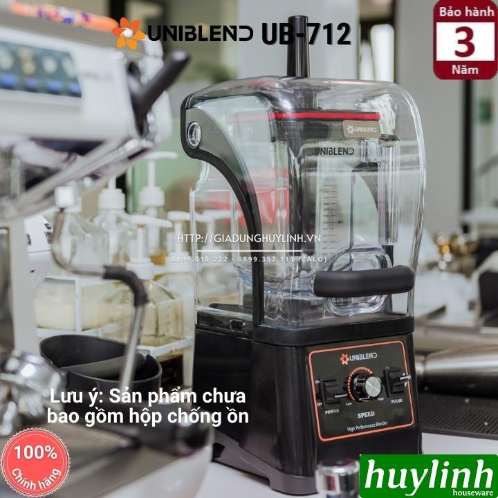 [Mã 33ELSALE hoàn 7% đơn 300K] Máy xay sinh tố công nghiệp Uniblend UB-712 - Bao gồm hộp chống ồn