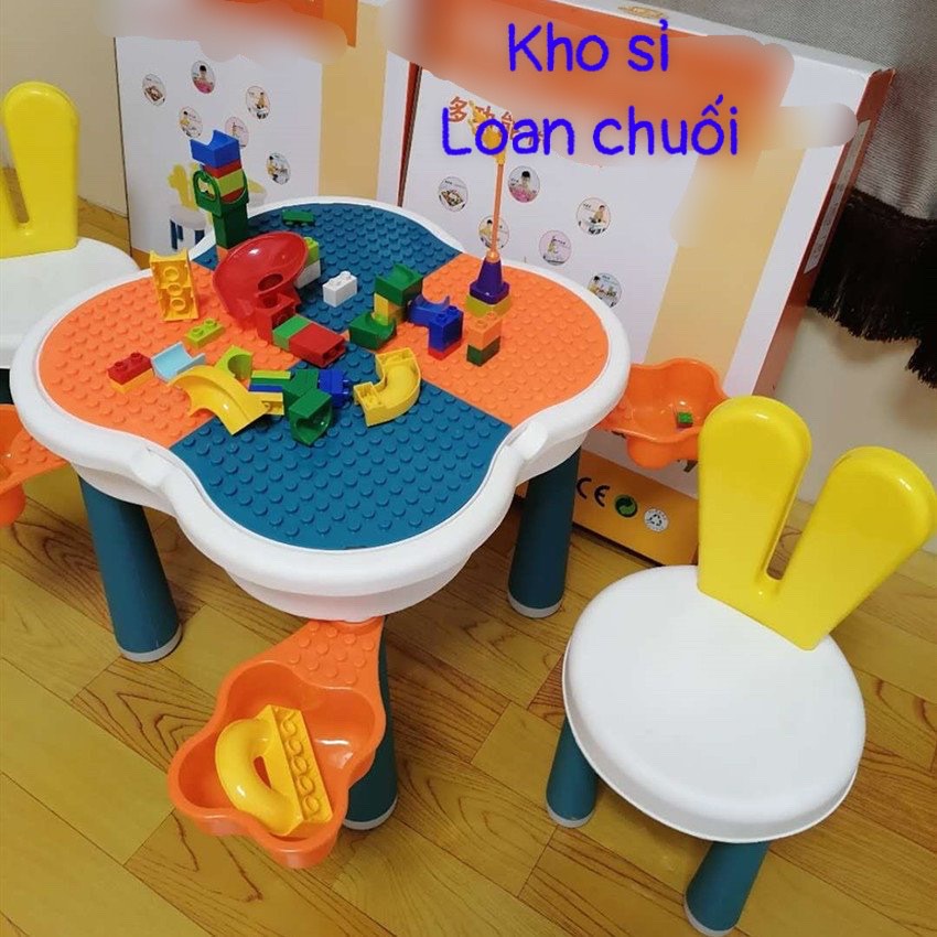 BỘ BÀN GHẾ GHÉP LEGO HOA  ANH ĐÀO ĐA NĂNG