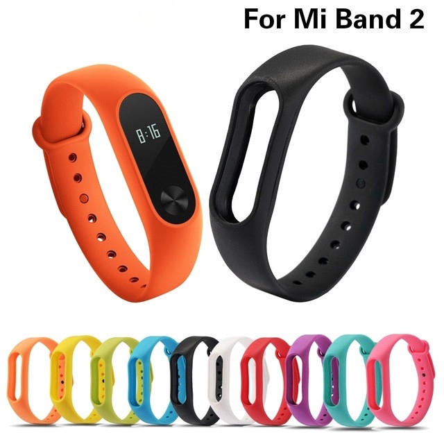 Dây đeo silicon nhiều màu thay thế cho Xiaomi Mi Band 2