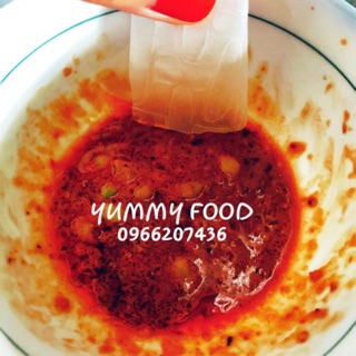 11 bịch Bánh tráng phơi sương chấm sốt satế muối tắc