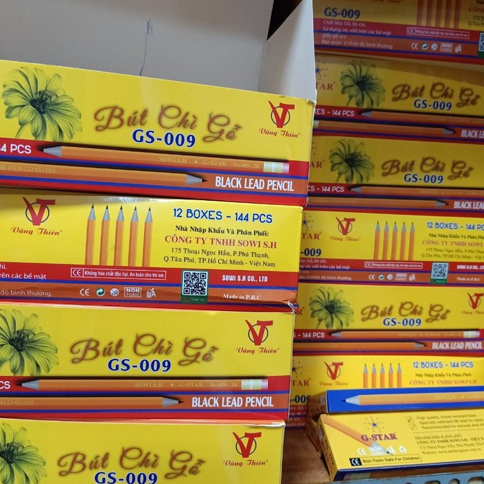 combo 12 cây Bút chì gỗ GS - 009 2B