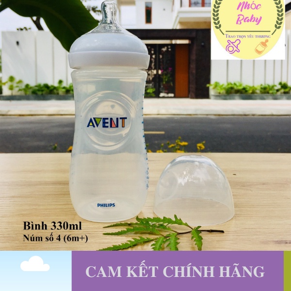 Bình sữa Philips Avent 330ml Natural Cổ Rộng Chống Đầy Hơi Chống Sặc - 1 Đổi 1 Nếu Lỗi NSX