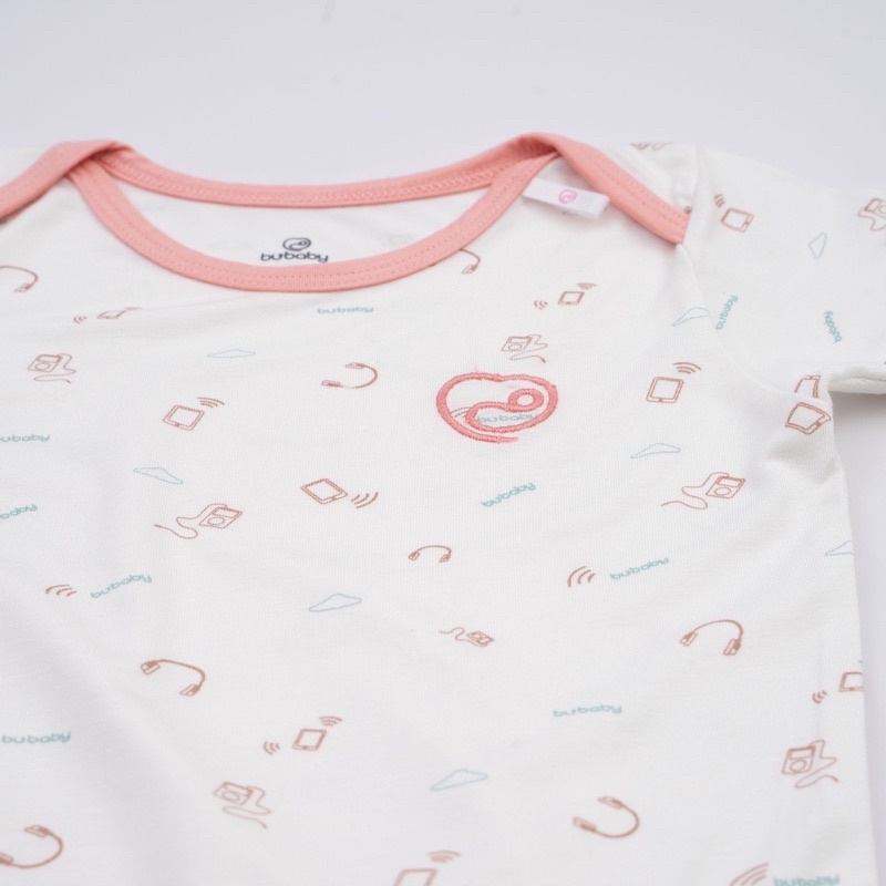 Bodychip ngắn tay cổ chồm Bu Baby - Bambus Techno