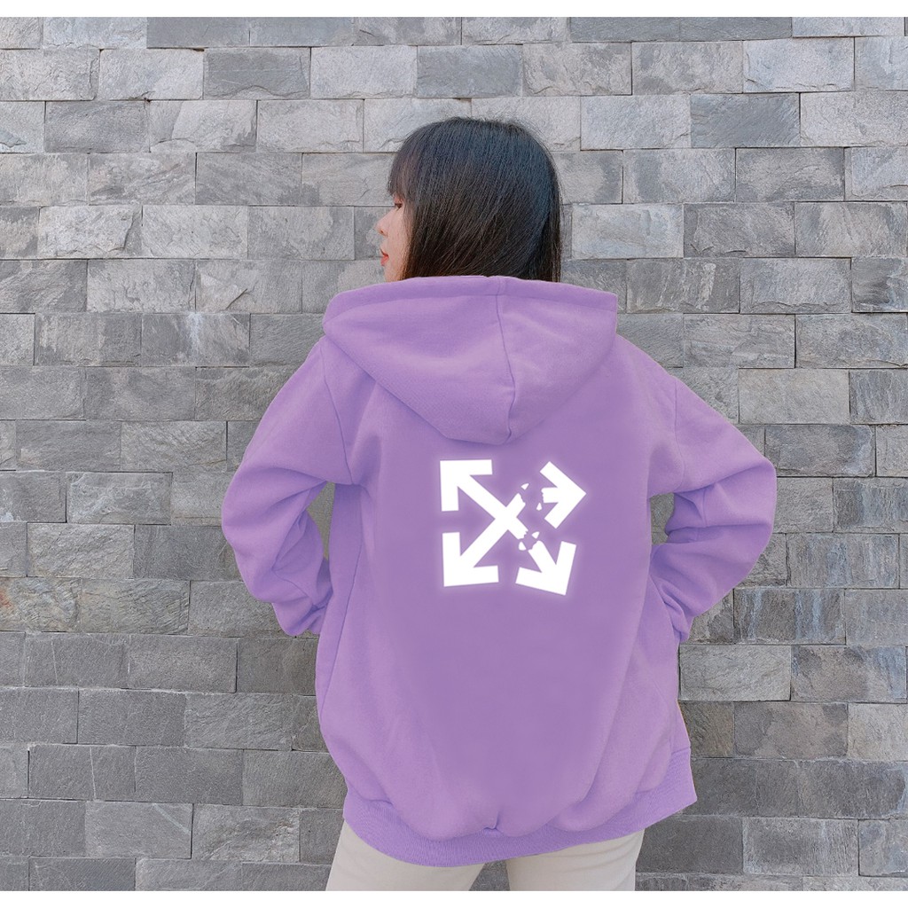 Aó khoác nỉ Hoodie phản quang Off White, Áo khoác nỉ nam nữ họa tiết hình cá tính - PQ35KN | BigBuy360 - bigbuy360.vn