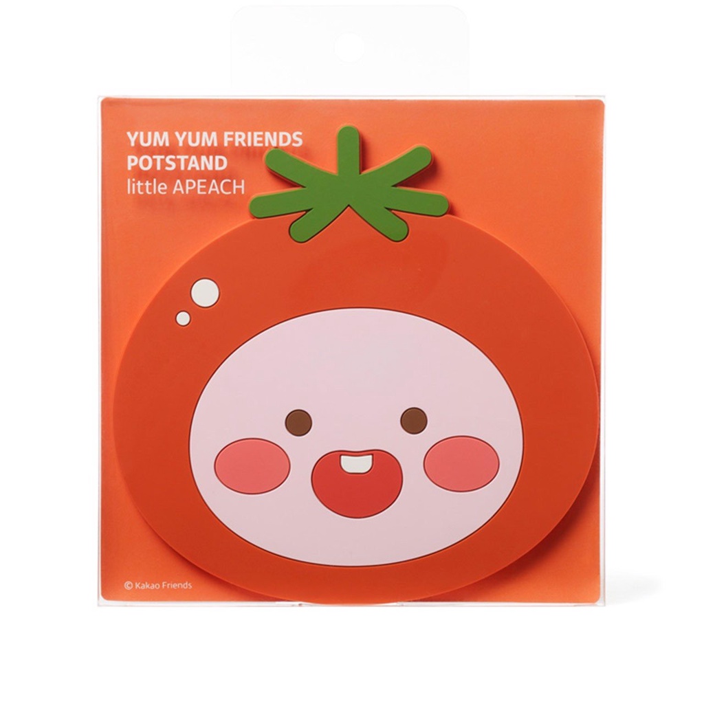 Miếng Lót Cốc Kakao Friends Apeach quả cà chua dễ thương siêu cute F10997