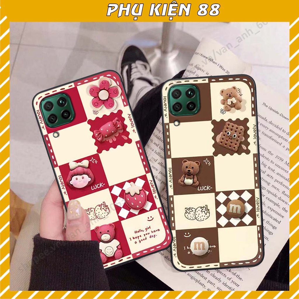 Ốp lưng Huawei Nova 7i hình gấu, kẹo dễ thương cute