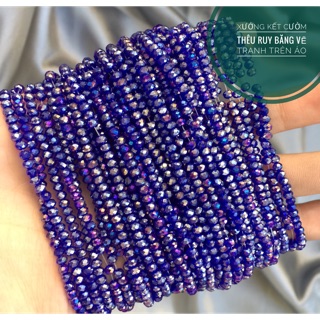 Hạt pha lê tròn 3mm (1 bó 10 dây 60k/bó)