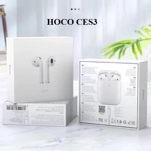 Tai nghe Bluetooth không dây TWS Hoco EW02 / CES3 Original series V5.0 (Trắng) - Hãng phân phối chính thức