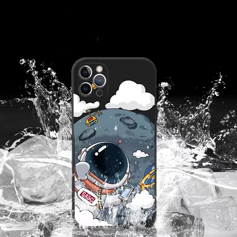 Ốp Điện Thoại Hình Phi Hành Gia Cho iPhone 11 Pro MAX 12 Pro MAX 13 Pro MAX X XS MAX XR 6 6s 7 plus 8plus Se2