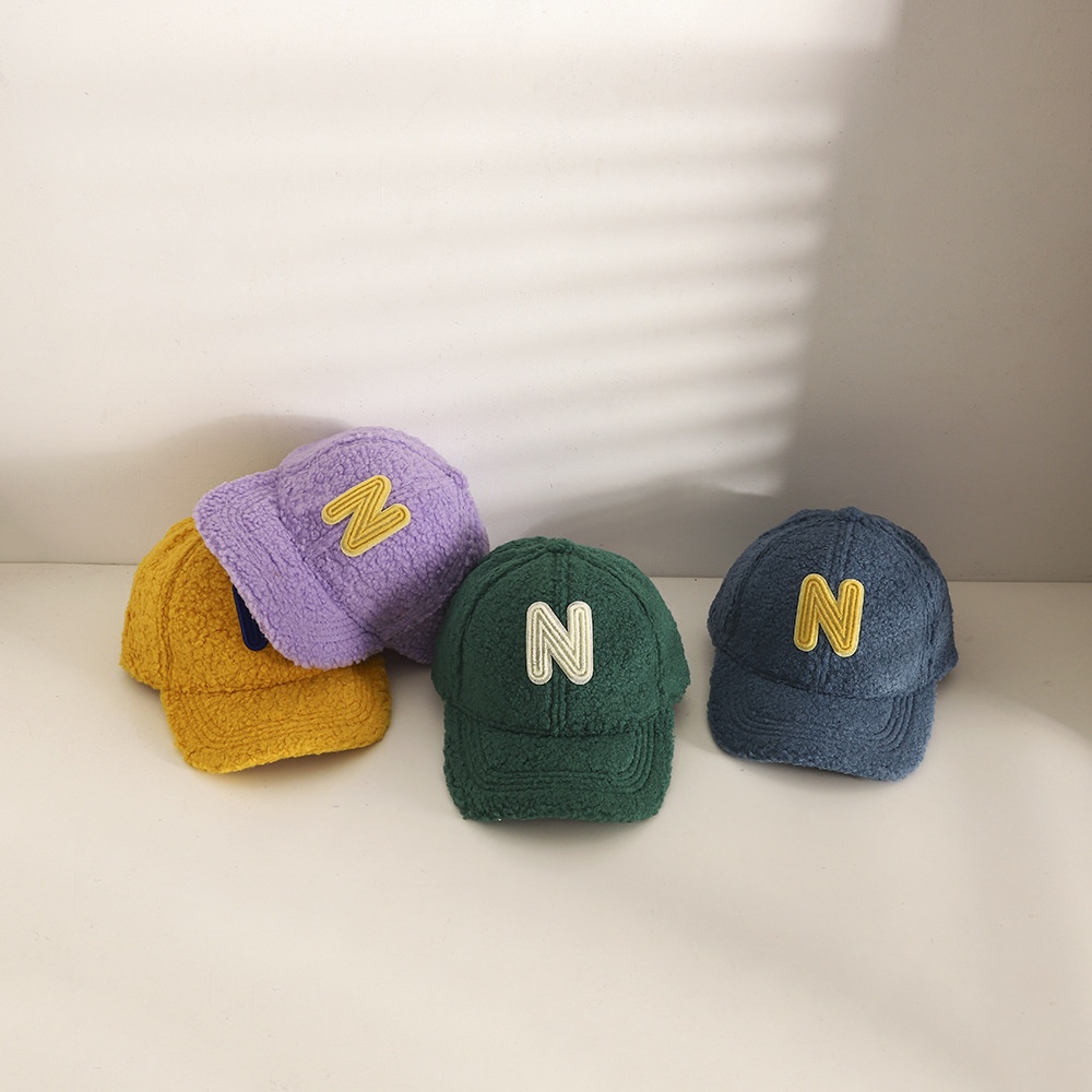 Mũ Lưỡi Trai Màu Sắc Kẹo Ngọt Thêu Chữ Phong Cách Hàn Quốc Cho Bé