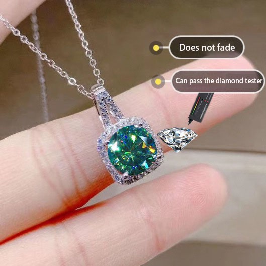 Vòng cổ Bạc S925 Mặt Vuông Thời Trang