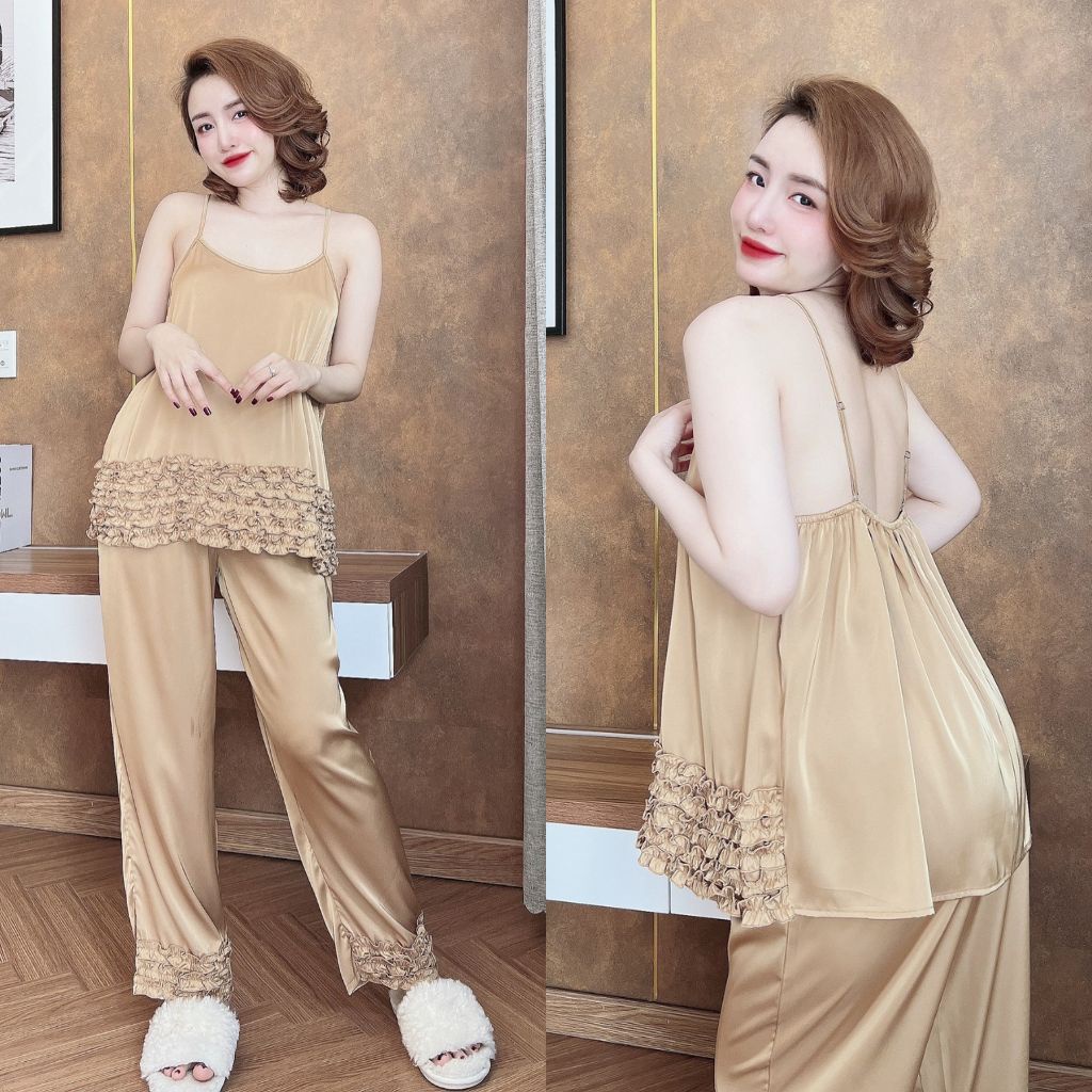 Đồ ngủ nữ Bigsize  MIKY Đồ ngủ sexy Lụa Latin cao cấp mềm mại xinh xắn <70kg