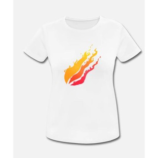 Áo Thun Nam Nữ In Hình Ngọn lửa Hào Quang