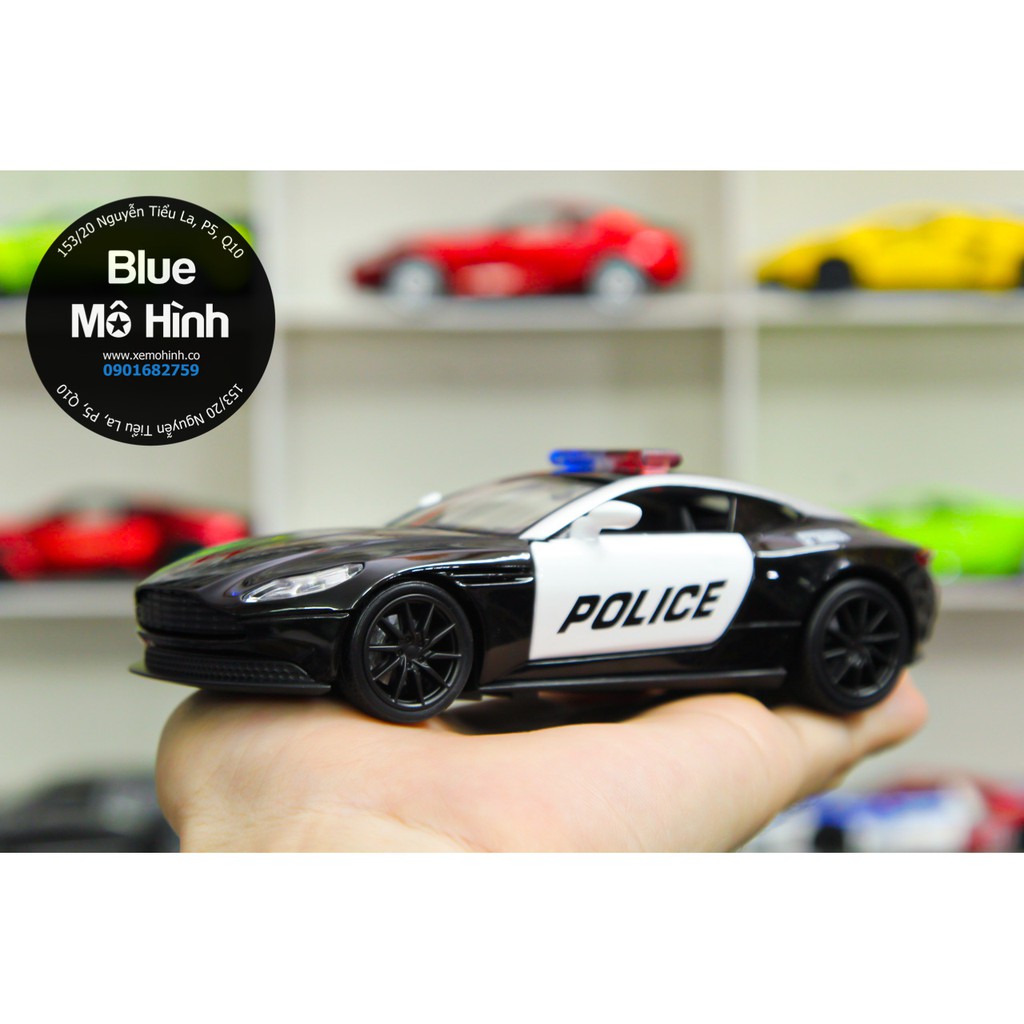 Blue mô hình | Xe cảnh sát mô hình Aston Martin DB11 police 1:32