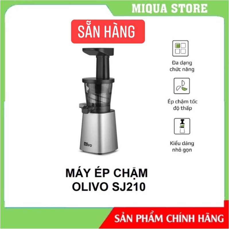Máy Ép Chậm Olivo SJ210 Dễ Dàng Vệ Sinh An Toàn Cho Sức Khỏe - Hàng Chính Hãng Bảo Hành 24 Tháng