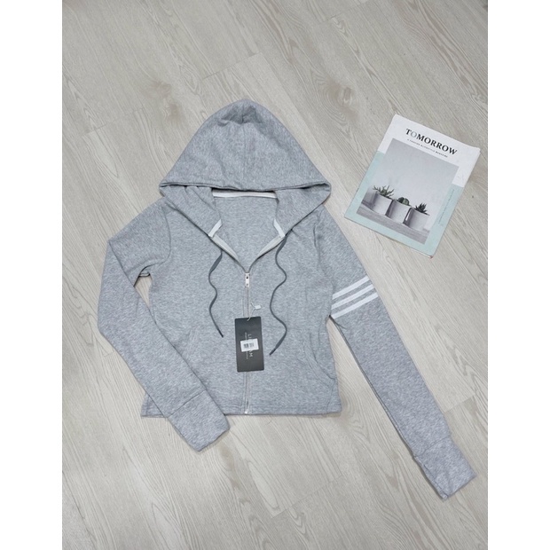 Áo khoác chống nắng có nón, tay xỏ ngón thin gân - alohashop91