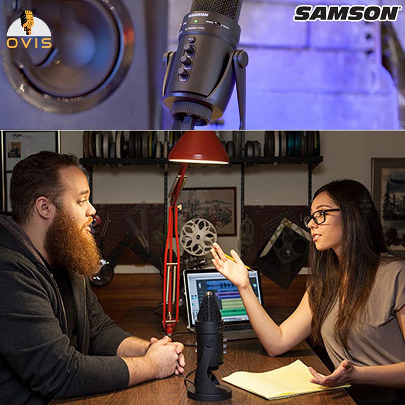 Micro USB Thu Âm Chuyên Dụng Cho Streamer, Podcaster, Youtuber Chuyên Nghiệp | Samson G-Track Pro