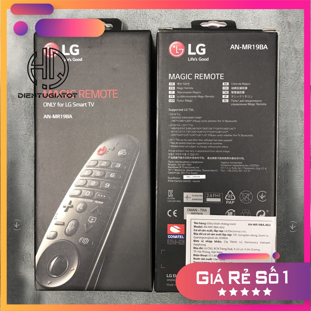 [CHÍNH HÃNG 2020] - BH 3 THÁNG - Remote Điều khiển LG Magic Remote AN-MR19BA