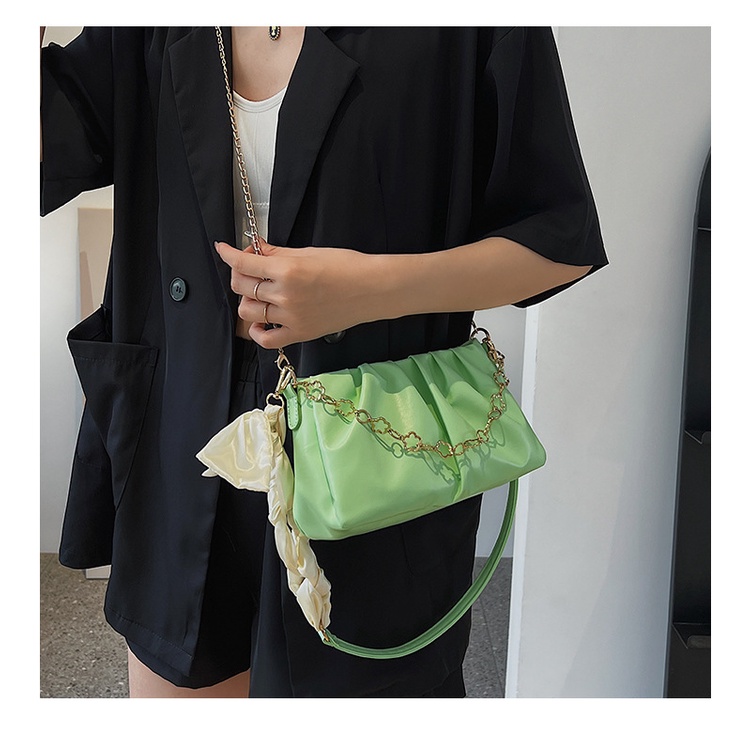 Túi Đeo JASMIN NOIR Chéo Da PU Dây Mắt Xích Thời Trang Nữ