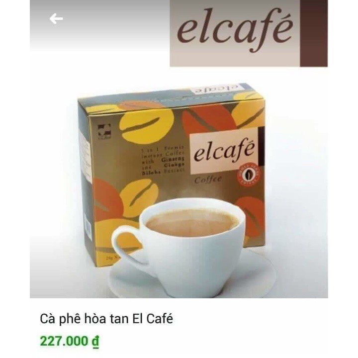 [Chính hãng] Cà phê hòa tan Elcafe Elken - Cafein cực thấp nhưng vẫn tỉnh táo sảng khoái nhờ nhân sâm và bạch quả | BigBuy360 - bigbuy360.vn