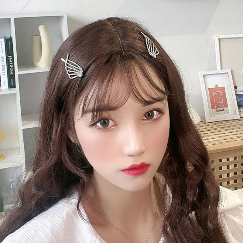 Kẹp Tóc Đính Đá Hình Đôi Cánh Thiên Thần Lấp Lánh