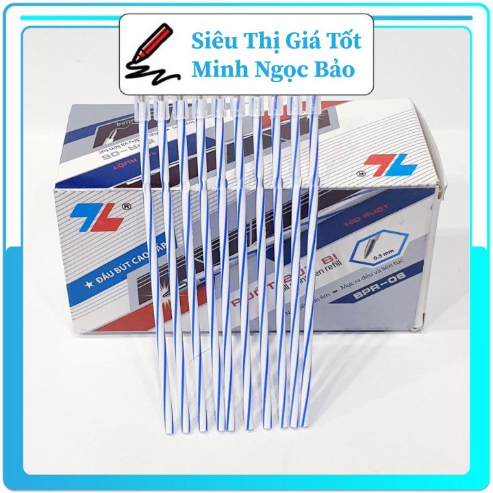 Ruột Bút Bi Thiên Long Nét Nhỏ Sét 10 Cái, Hàng Chính Hãng, Chất Lượng Cao
