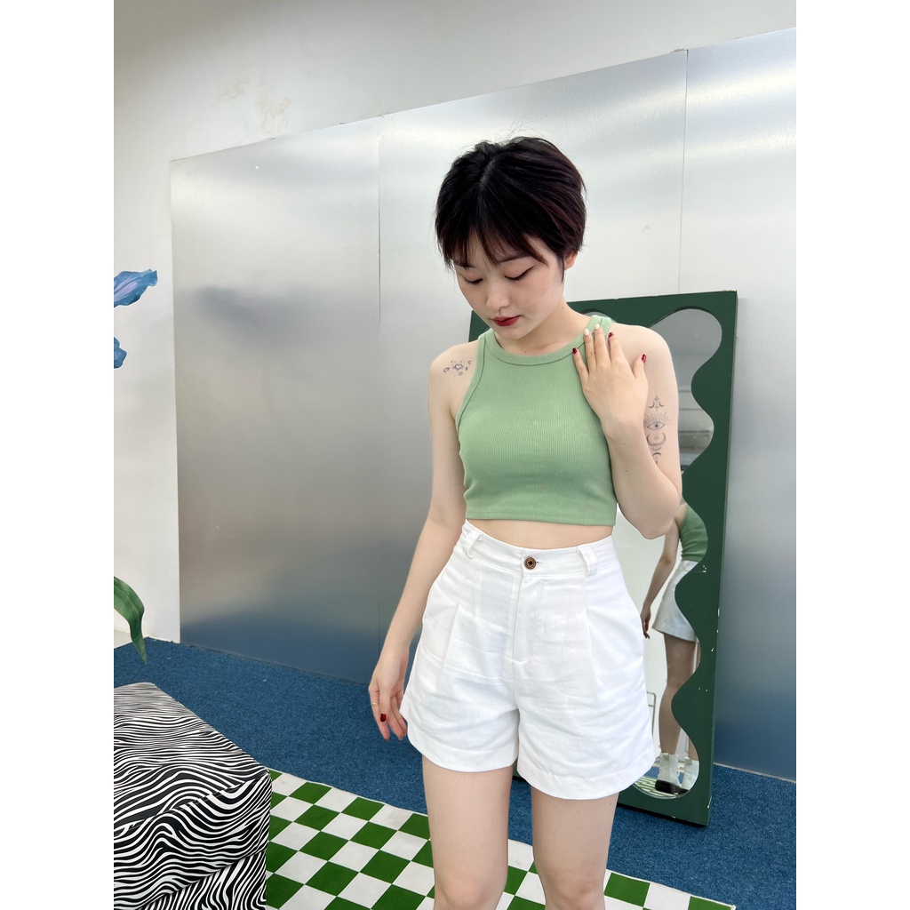 Quần Short - Quần đùi nữ chất linen form A  có lót dày dặn.